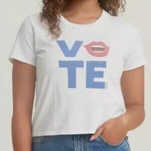 Levi's Vote Lips Small Graphic Surf T-Shirt - Brand NEW